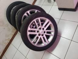 Título do anúncio: rodas aro 20 com pneus para caminhonetes toyota
