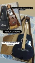 Título do anúncio: Violão e ukulele