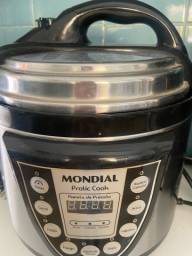 Título do anúncio: Panela de Pressão Mondial Pratic Cook 4L Inox - 110 v - NOVA - Digital 