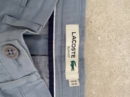 Título do anúncio: Calça masculina em sarja de algodão e linho - Lacoste