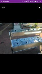 Self-service 8 cubas quentes e 5 frias, semi-novo,troco,zap.(31)97544 1751