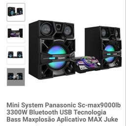 Título do anúncio: Mini System Panasonic Sc-max9000lb<br><br>