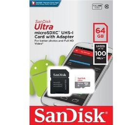 Título do anúncio: Cartão Memória 64Gb Sandisk Ultra