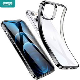 Título do anúncio: Case Capinha Capa Silicone Transparente Prata Esr Original Iphone12/12 Pro