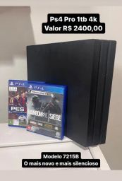 ps4 pro + 2 controles+ 4 jogos - Videogames - Centro, Florianópolis  1245397556