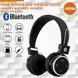 Título do anúncio: Fone Ouvido Sem Fio Bluetooth 4.1 Celular Micro Sd Fm P2