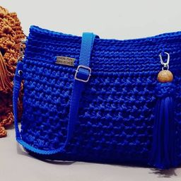 Título do anúncio: Bolsas de crochê fio náutico, vários tamanhos. 