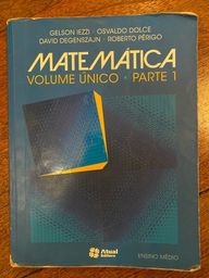 Título do anúncio: Livro matemática volume único 