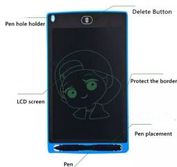 Título do anúncio: Tablet de desenho educacional LCD 6.5 polegadas