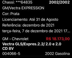 Título do anúncio: GM/Vectra Expression 2002/2002