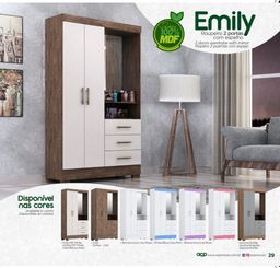 Título do anúncio: Roupeiro modelo Emily - tamanho solteiro (205cm A x 109,8cm L) N0V0