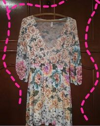 vestido longo florido renner