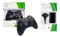 Título do anúncio: Controle Xbox360 sem fio+ carregador com bateria