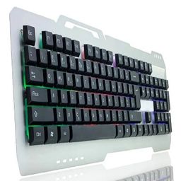 Título do anúncio: teclado gamer backlight colorido baser metal plugx