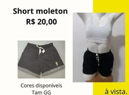 Título do anúncio: Shorts moletom Novos tamanho M e GG 20,00 cada
