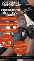 Título do anúncio: Cursos Tatuagem Piercing e Equipamento Grátis 