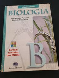 Título do anúncio: Livro Didático de Biologia Vol. Único Usado - Editora Moderna