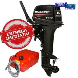 Título do anúncio: Motor Mercury 15hp Super - Entrega Imediata 