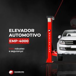 Título do anúncio: Novo I Elevador Automotivo EMP-4000 I Machine-Pro 