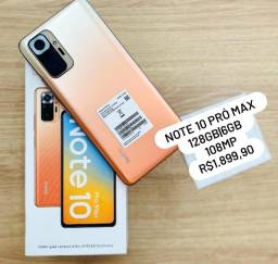 Título do anúncio: 10x Cartão] Xiaomi Redmi Note 10 Pro Max 128Gb | Lacrado | Garantia | Imperdível