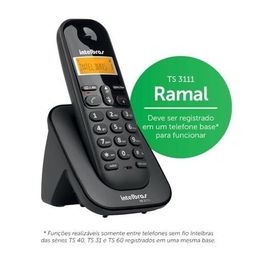 Título do anúncio: Telefone Sem Fio Intelbras Ts 3111 - Ramal - Sts (Novo)