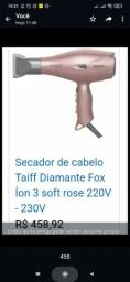 Secador de cabelo Taiff Diamante Fox Íon 3 soft rose 220V - 230V