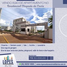 Título do anúncio: Vendo Ágio de Apartamento no Residencial Chapada da Costa