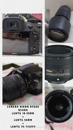 Título do anúncio: Câmera Nikon D3200 semi nova