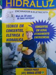 Título do anúncio: Encanador e Eletricista consertos em geral.