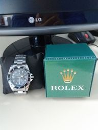 Título do anúncio: Relógio Rolex prata com tela preta .