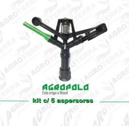 Título do anúncio: Aspersor Agropolo 5 unidades Ny30 1 Polegada Verde 