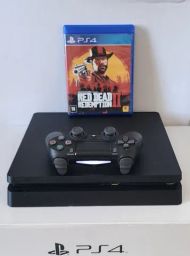 PS4 Slim 1 TERA c/ Jogos (FIFA 23, PES 23 e FIFA 21) - Videogames