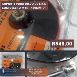 Título do anúncio: Disco De Lixa 180mm Tipo Velcro Grão 80 Com Suporte