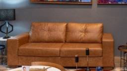 Título do anúncio: sofá de couro natural