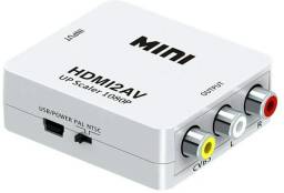 Título do anúncio: Mini Adaptador Conversor de Hdmi Para Rca Video Composto Av