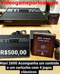 Título do anúncio: Atari 2600 com 1 controle + cartucho