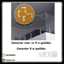 Título do anúncio: CONECTOR RETO 180 V/N OU CONECTOR V/A ( polido )