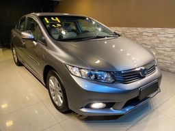 Título do anúncio: Honda Civic LXS 1.8 + couro + multimidia, top de linha 2014