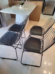 Título do anúncio: Cadeira Bertoia Preta (Kit com 4 cadeiras) 