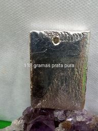 Título do anúncio: Prata Pura Barra Artesanal Certificada com 118 gramas