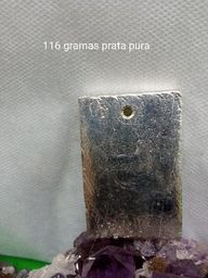 Título do anúncio: Prata Pura Barra Artesanal Certificada com 116 gramas