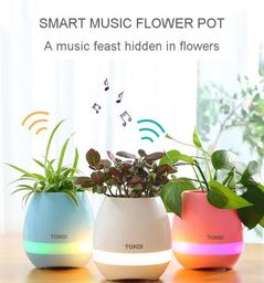 Título do anúncio: Vaso de Flores Inteligente Caixa de Som Bluetooth