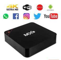 Título do anúncio: Tv box mxq pro 4k 5g transforma a tv em smart filmes series e canais ao vivo