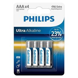 Título do anúncio: Pilha Philips alcalina AAA pack 4un ultra 