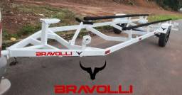 Título do anúncio: Carretinha BRAVOLLI AP - Reboque Lancha, Jet ski, barcos, iate