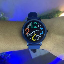Título do anúncio: Relógio Smartwatch hw21 2022 Azul preto e prata