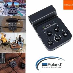 Título do anúncio: Roland Go Mixer Pro-x Mixer Interface Áudio Celular Pc Live 