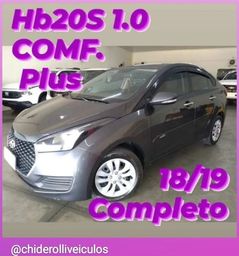 Título do anúncio: Hb20S 1.0 Comfort Plus 18/19 Completo Cinza Iper Conservado