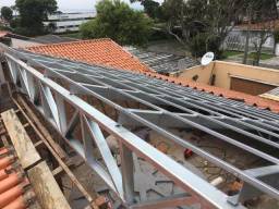 Título do anúncio: Telhados residenciais em metal (Com telhas de cerâmica)