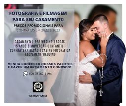 Título do anúncio: Filmagem e Fotografia para Casamentos